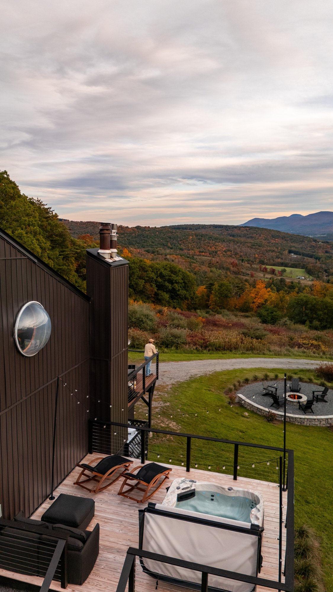 Catskill mountain views from Hollow Sky